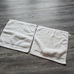 Set of 2 White Hand Towels
